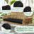 Black Outdoor Bench Cushion 48x18x3in, Waterproof Fade-Resistant Non-Slip Pad with Removable Cover-995233624