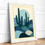 Desert Under Stars Art Deco - Framed Print-353006605-353006606