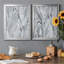 Marbré blanc III - ensemble de 2 impressions sur toile encadrées-1523288004-1523288006