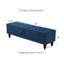 Banc avec repose-pieds 59 po avec rangement-586243462
