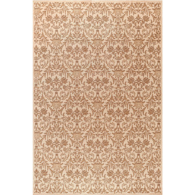 Edmont Oriental Flatweave Beige Area Rug