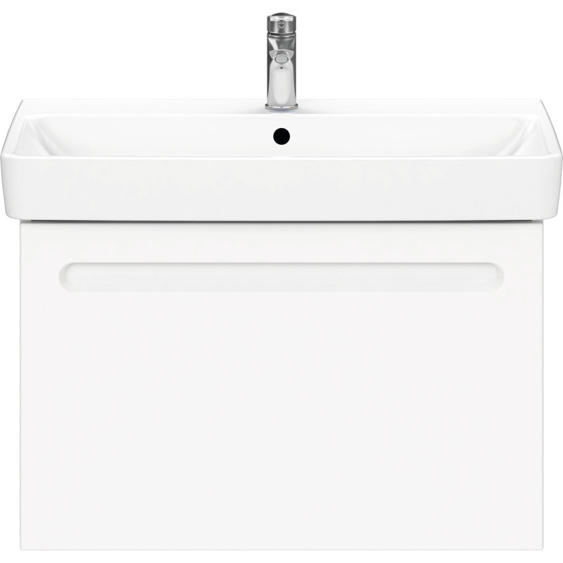 Meuble-lavabo simple 31,5 po Duravit No.1, Blanc mat