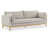Tissu beige texturé en lin