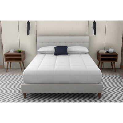 King Upholstered Bed With 2 Nightstands