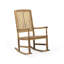 Chaise berçante avec motif à lattes classique et fonction berçante avec surface lisse et confortable