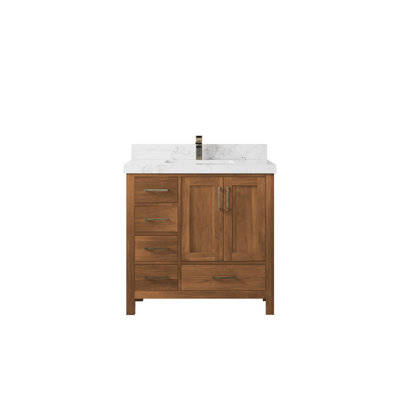 Malibu 36'' Single Bathroom Vanity with Top