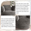 Fauteuil d'appoint pivotant moderne surdimensionné 49,6 po avec coussins et repose-pieds-582789205