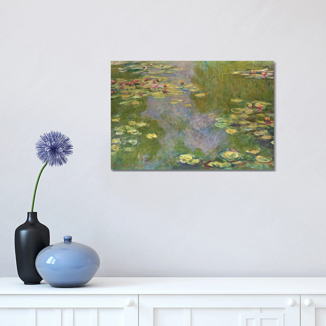 Water Lilies, 1919 by Claude Monet - Wrapped Canvas Painting