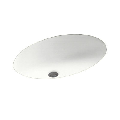Swan 16'' Swanstone Oval Bathroom Sink with Overflow