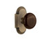 Cottage Plate with Brown Porcelain Door Knob