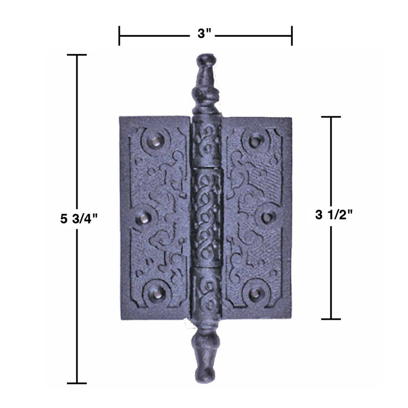 5.75" H x 3" W Butt Bearing Single Door Hinge