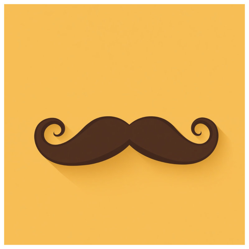 Couvertures enroulées de moustache brune, 50in W x 60in H