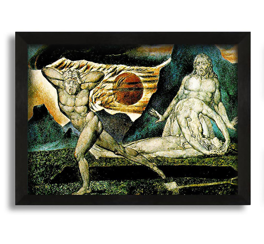 Gerahmtes Leinwandbild William Blake The Body Of Abel