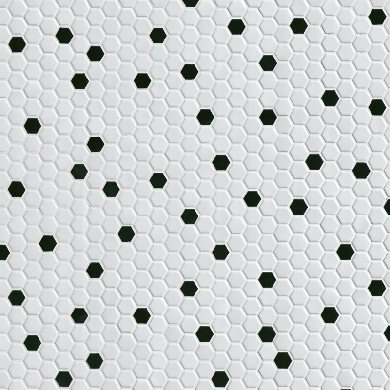 Tux Hexagon 10 in. x 12 in. Matte Porcelain Mosaic Floor and Wall Tile