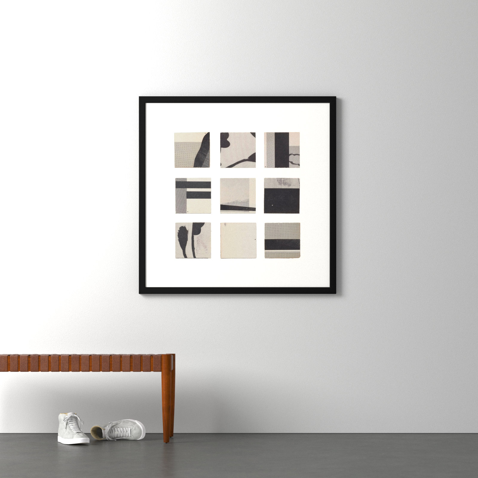 Lise "Pinpoint" Print, Black, 44" H x 44" W x 1.25" D