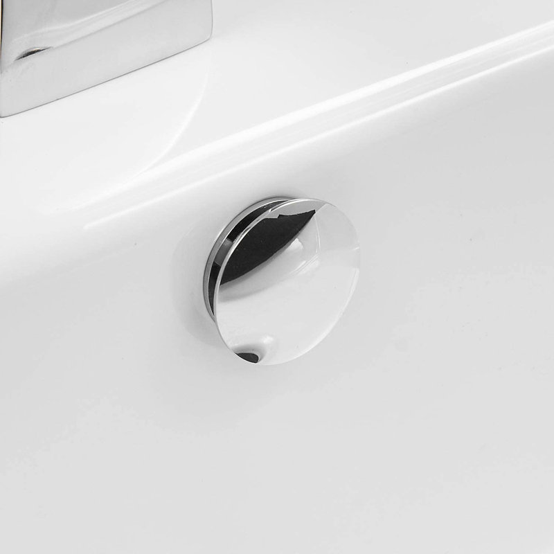 Couvercle de trop-plein de garniture de lavabo, Chrome