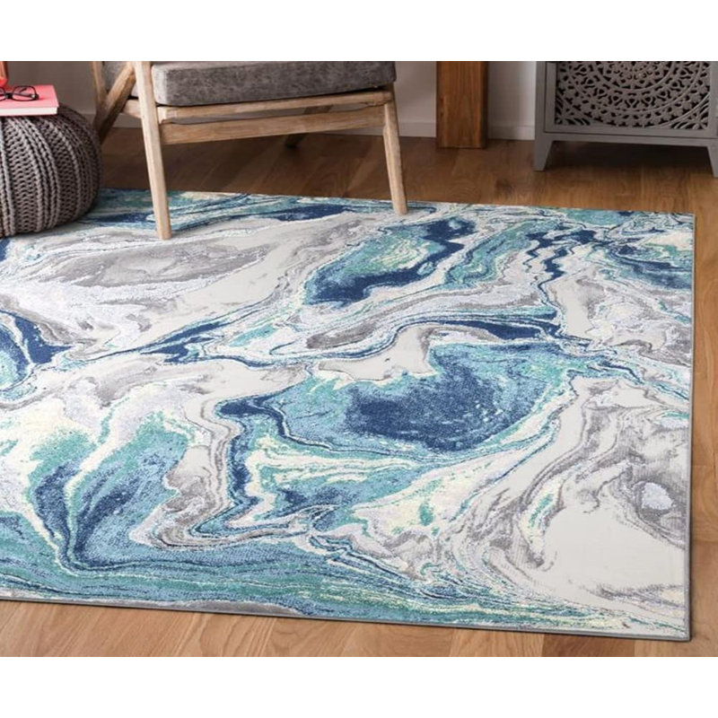 Aurelindo Rectangle Abstract Berber, Rectangle 60 x 110cm