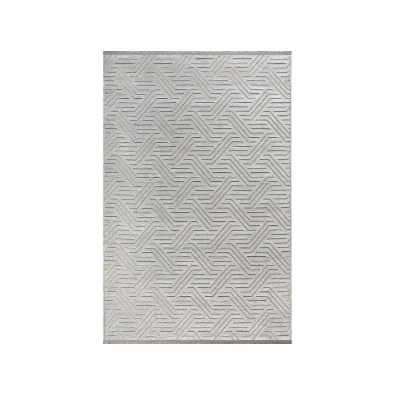 Amiliya Solid Colour Chenille Area Rug, Runner 203.2 x 762cm