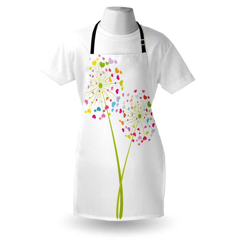 Multicolore East Urban Home, tablier pour la Saint-Valentin unisexe