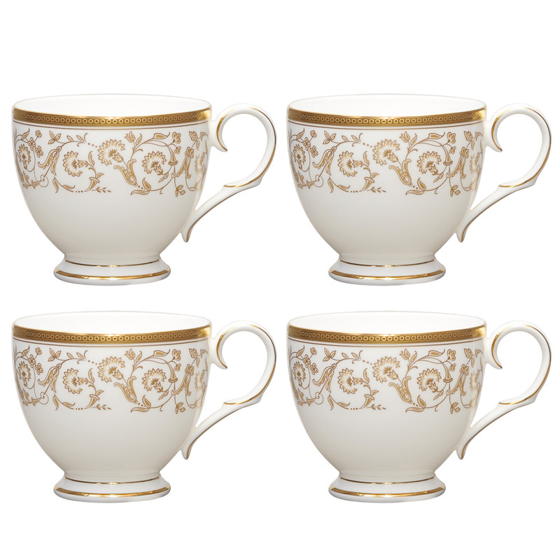 Noritake Summit Set Of 4 Cups, 7 Oz., Gold