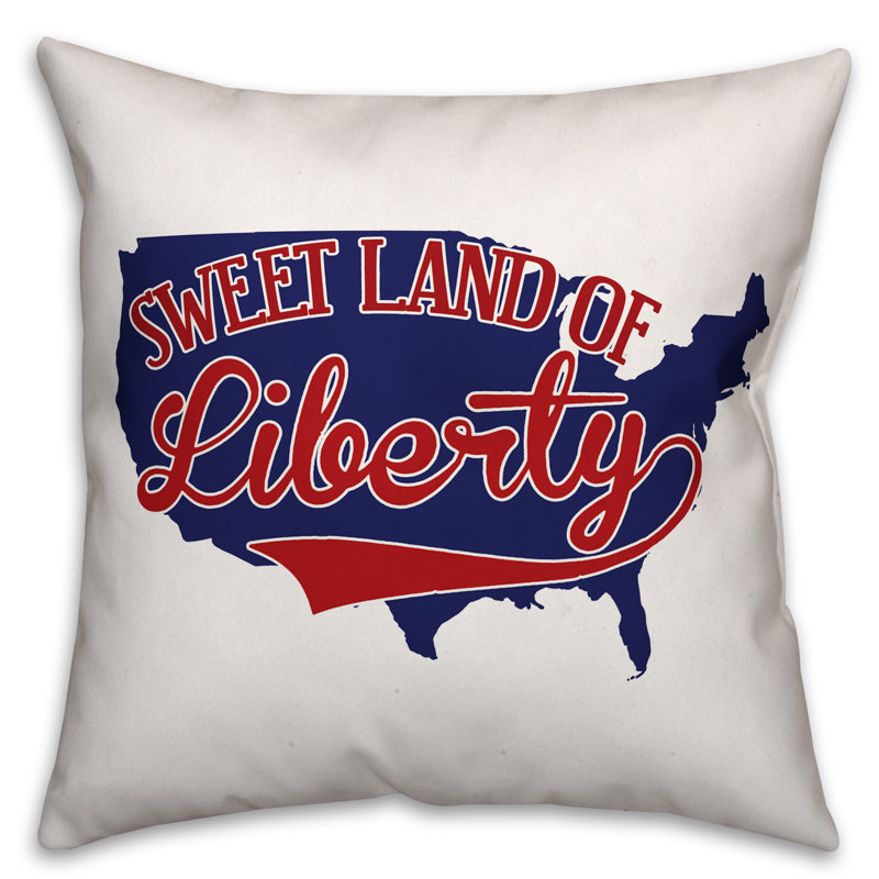  Coussin Sweet Land of Liberty, Intérieur / extérieur