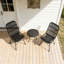 Chaise de patio grise