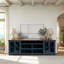 Meuble télé 96 po pour téléviseur de 100 po ou moins, aucun assemblage requis, style campagne moderne-2140111499
