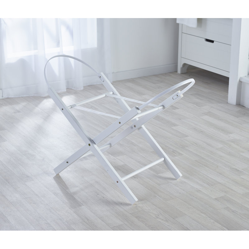 Moses Basket Stand, White