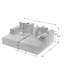 Canapé modulaire en chenille Boneless-1007407339