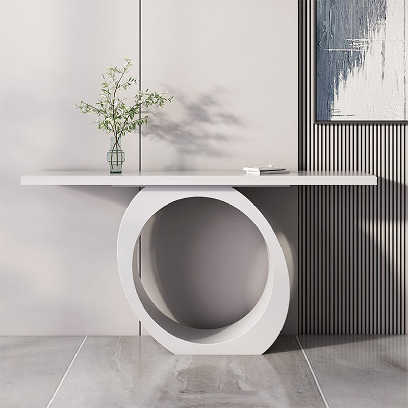 Console noire en bois massif, Blanc, 31.5" H x 39.37" W x 11.81" D