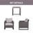 Dharach Wicker Outdoor Lounge Chair with Side Table-1641831917-1641831919
