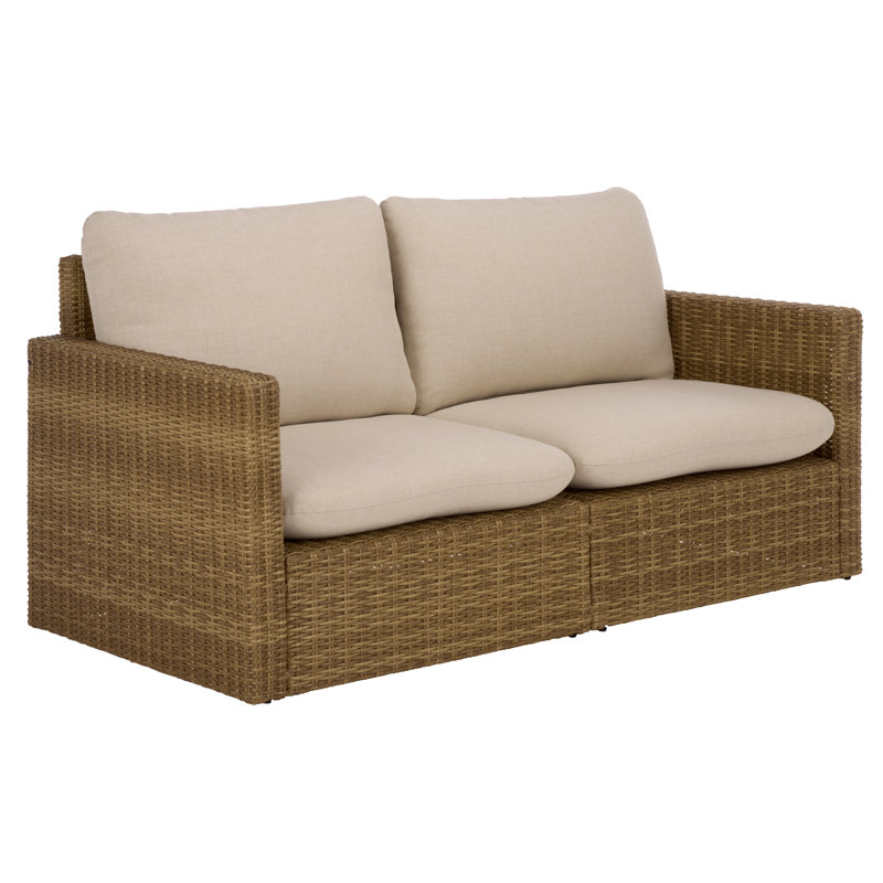 Emma 167.89 cm W Loveseat with Cushions