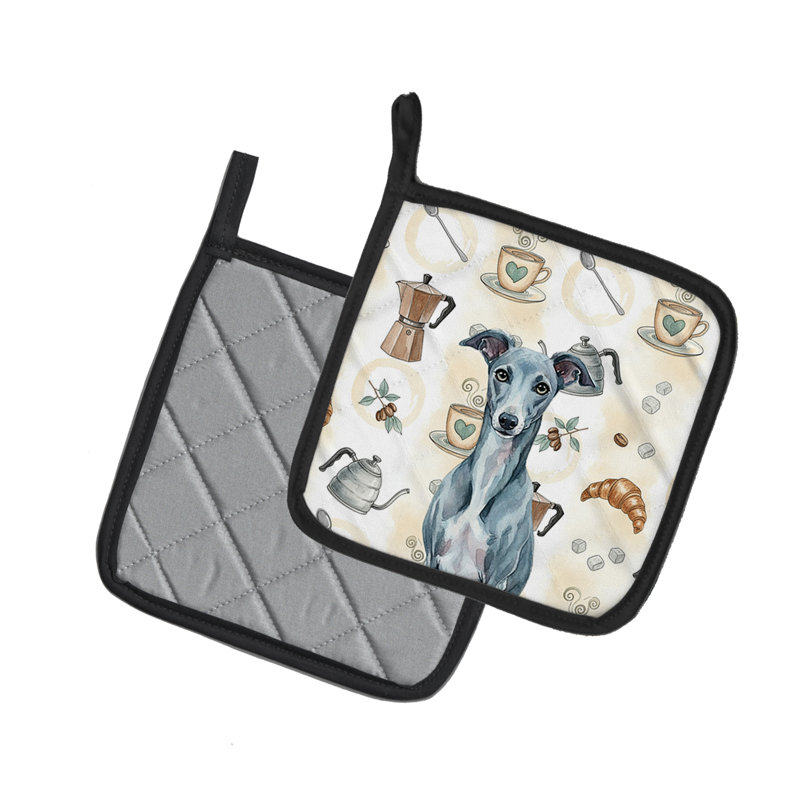 Paire de porte-cafetières Blue Whippet
