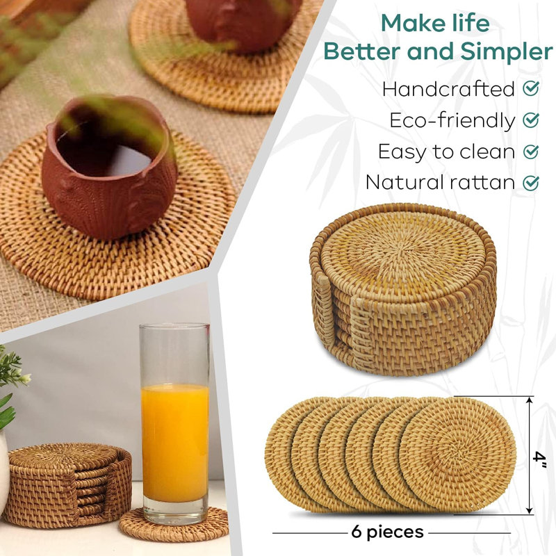 Round 6 Piece Coaster Set