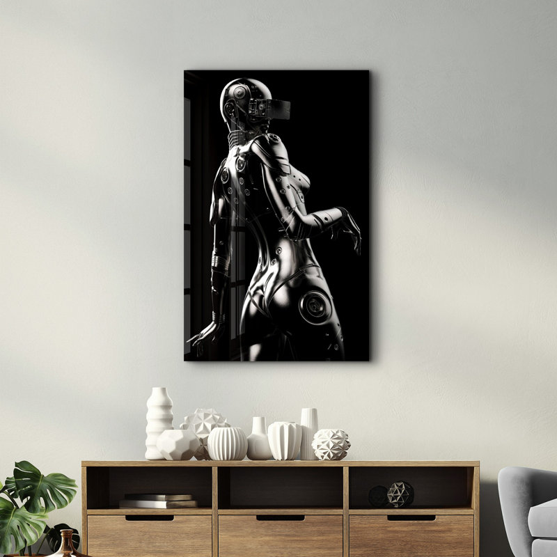 Élégante peinture murale en verre trempé de 13,8 po x 21,7 po | 100% verre trempé, épaisseur: 0,16 pouce | Imprimé UV pour des couleurs éclatantes | Parfait pour la décoration intérieure, le salon et les espaces de bureau
