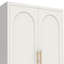 Armoire de rangement polyvalente en métal avec portes galbées et tablettes réglables, idéale pour plusieurs pièces de votre maison