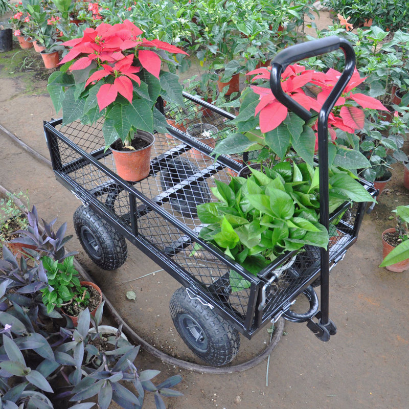 Les chariots de chariot de jardin de chariot de chariot facilitent le transport du bois de chauffage Tc1840bkg