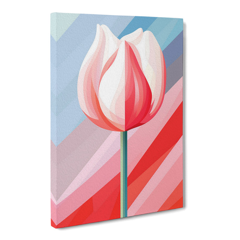 Tulip Flower Op - Print, 76cm H x 50cm W x 3cm D