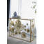 Élégante console avec plateau en verre miroitant, une pièce maîtresse moderne et élégante pour votre vestibule ou tout autre espace