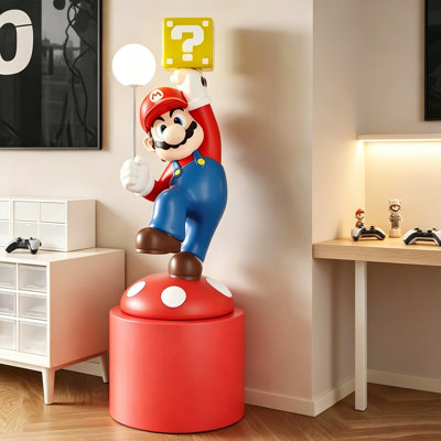 Objet décoratif en résine rouge