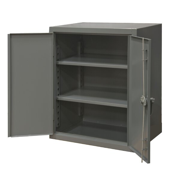 Counter Height Storage Cabinet, Gray