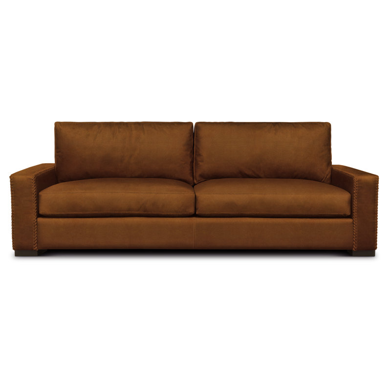 Urban Cowboy Leather Sofa, Saddle (Maestro Artisano), Nutmeg