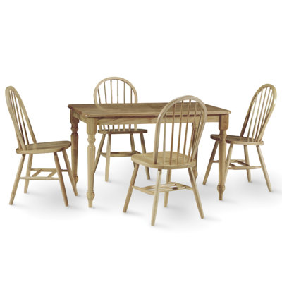 Dremann 4 - Person Solid Wood Dining Set