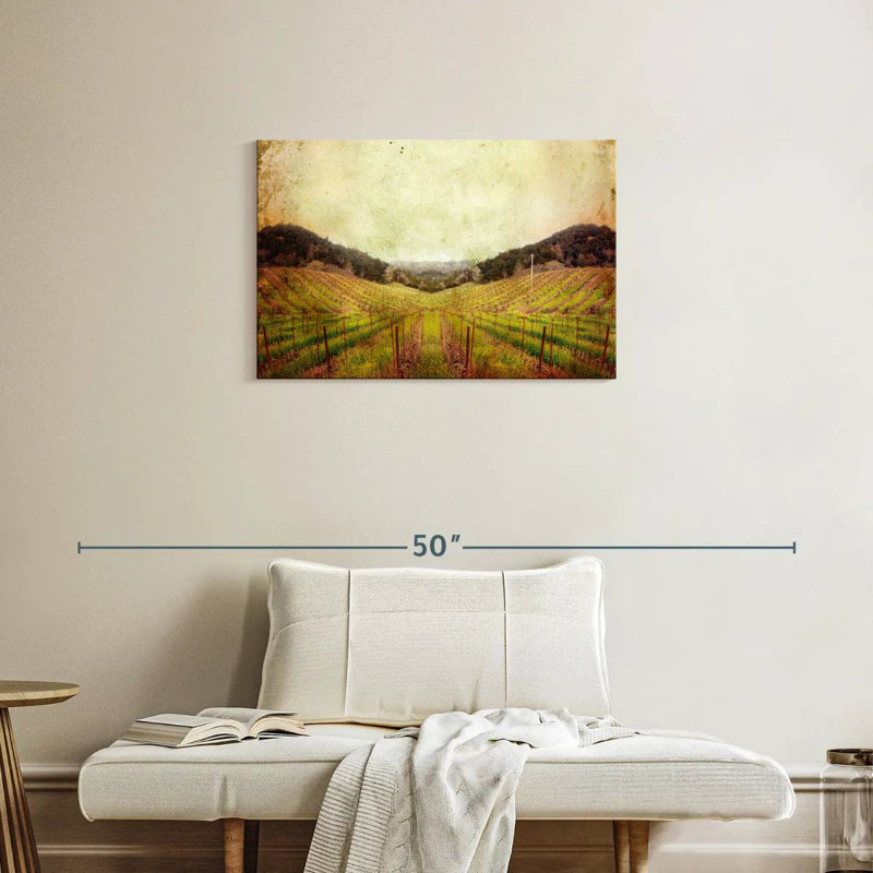 Alvord Napa Vineyard Landscape, H 20 po x l 30 po