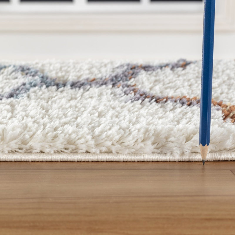Tapis à poil long 3 po X 7 pi., Ajoute du style à votre espace extérieur sécuritaire pour la chambre de bébé et les animaux de compagnie