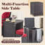Ensemble de meubles d'extérieur en rotin 3 pièces, ensemble de sièges de patio moderne avec coussins capitonnés et table de rangement-1056005756