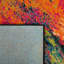 Tapis abstrait bleu / orange Rizzuto-16893616