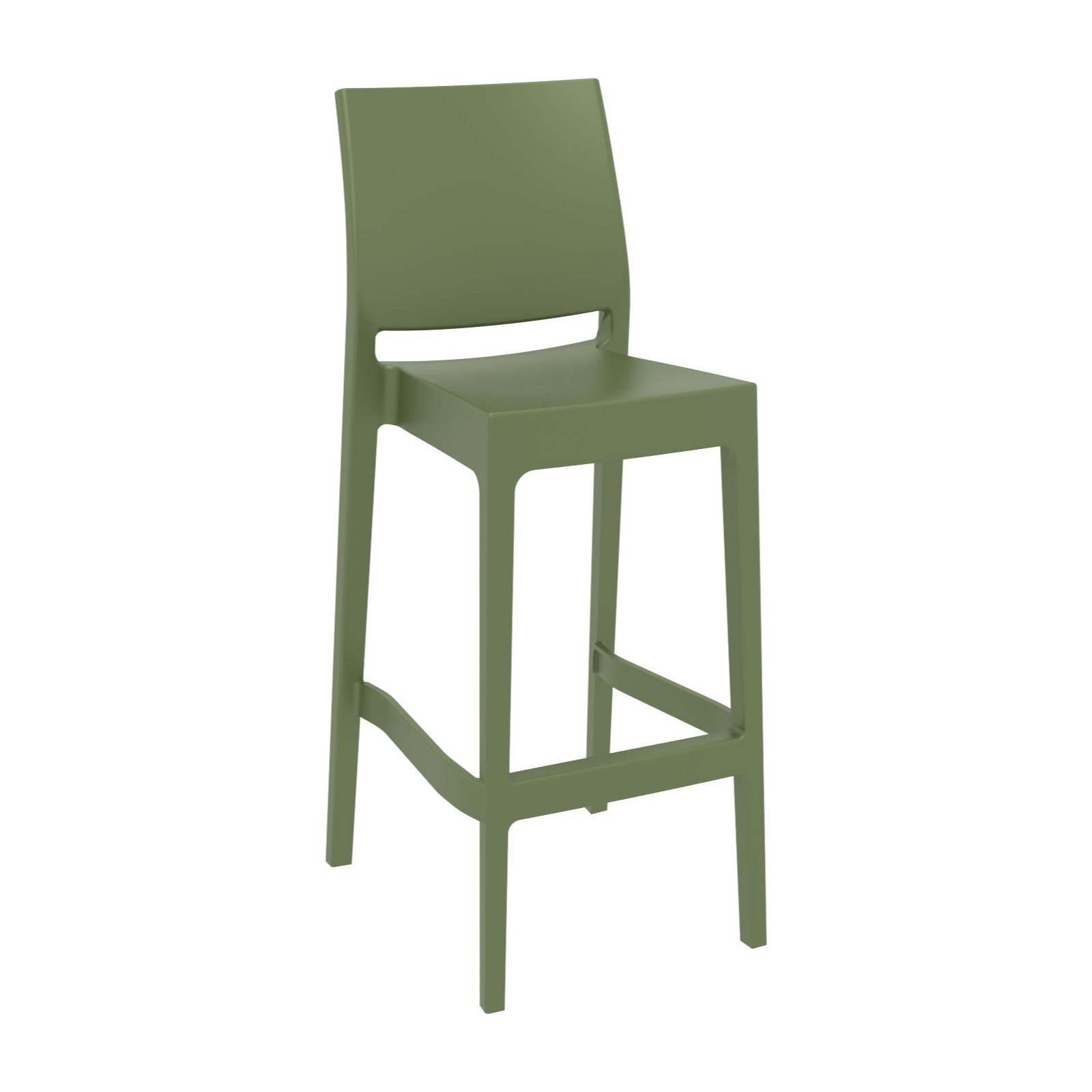 Farrah Square 2 - Person 23.6'' Long Bar Height Dining Set, Olive Green