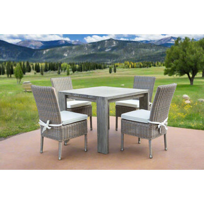 Daniqua Teak Solid Wood Dining Table