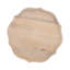 Round Lotus-Shaped Wooden Lazy Susan Tray Organizer